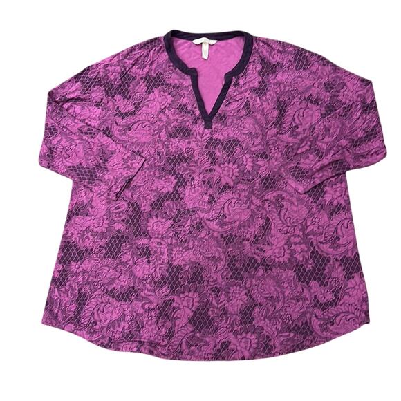 Soma Women's Lightweight Pajama Top Purple Size L - Picture 1 of 6
